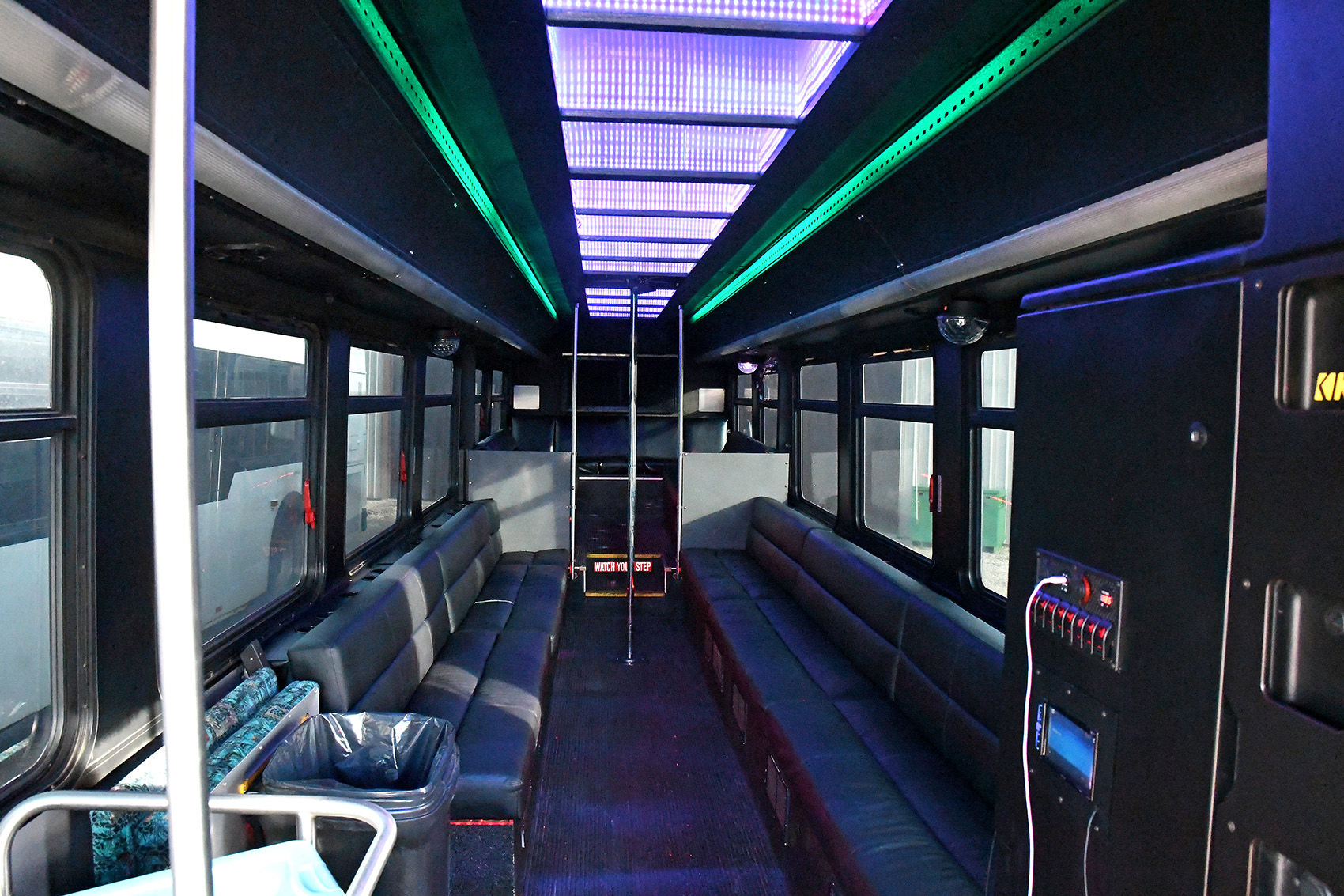 All 4 Fun party bus interior